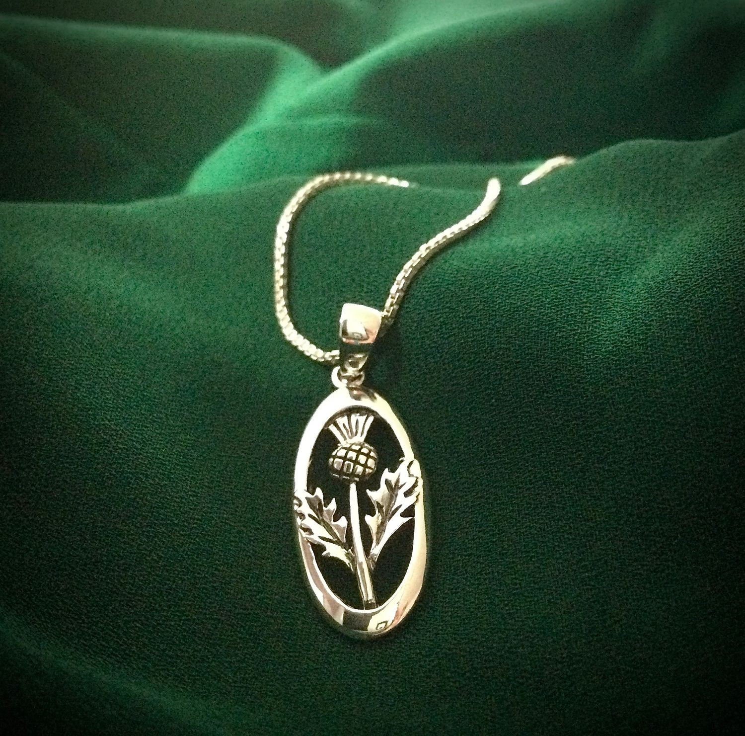 Celtic Scottish Thistle Pendant - McKenzie