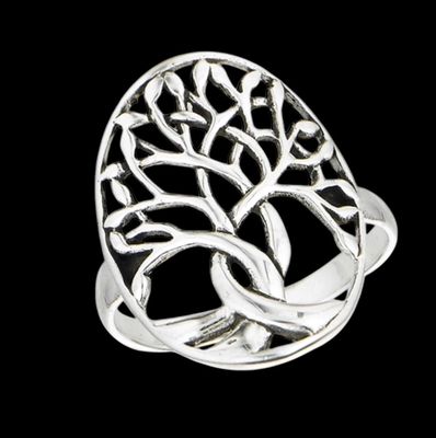 Tree of Life Silver Ring